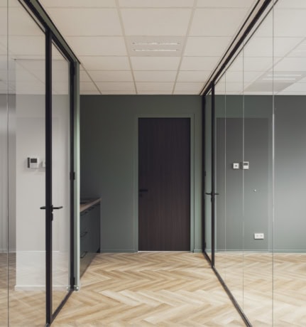 glazen kantoorwanden