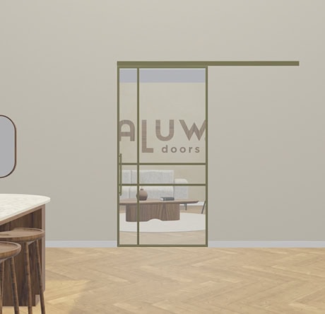 Bronze sliding door