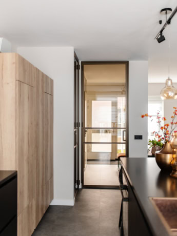 Scharnierdeur brons Aluwdoors