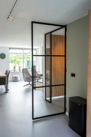 Scharnierdeur drievaks verdeling