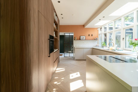 Steel sliding door Anodic Brown