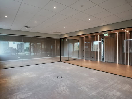 High-quality steel doors and walls, customised for a sleek and modern look in any space.